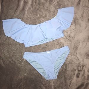 Baby Blue { Envya } Cold Shoulder Bikini